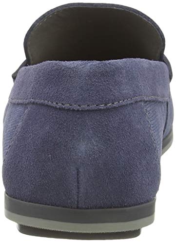 Geox U Mirvin B, Mocasines Hombre, Azul (Lt Avio C4348), 42 EU