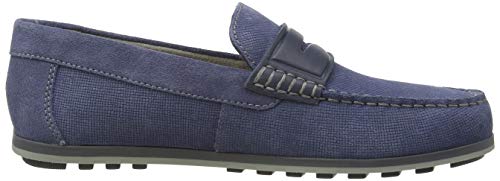 Geox U Mirvin B, Mocasines Hombre, Azul (Lt Avio C4348), 43 EU