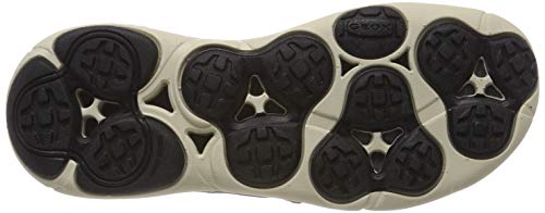Geox U Nebula L B, Sandalias con Punta Abierta Hombre, Black/Dk Royal C0242, 44