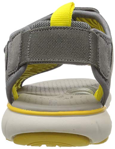 Geox U Nebula L B, Sandalias con Punta Abierta Hombre, Gris (Grey C1006), 44 EU
