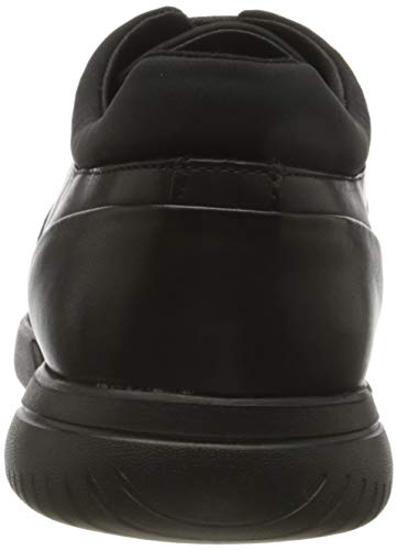 Geox U PRJ 26 A, Oxford Flat Hombre, Negro, 43 EU