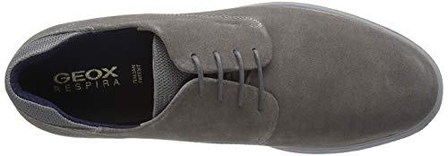 Geox U RAFFAELE B, Zapatos de Cordones Derby Hombre, Gris (Grey C1006), 43 EU