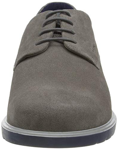Geox U RAFFAELE B, Zapatos de Cordones Derby Hombre, Gris (Grey C1006), 43 EU
