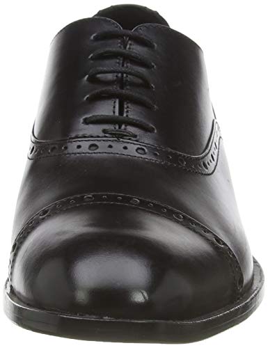 Geox U SAYMORE A, Zapatos de Cordones Oxford Hombre, Negro (Black C9999), 45 EU