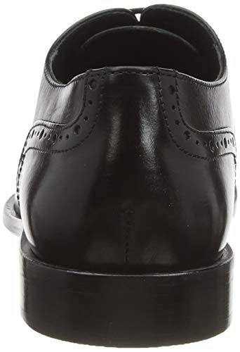 Geox U SAYMORE A, Zapatos de Cordones Oxford Hombre, Negro (Black C9999), 45 EU