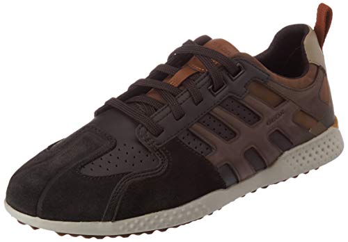 GEOX U SNAKE.2 B COFFEE/DK COFFEE Men's Trainers Low-Top Trainers size 42(EU)