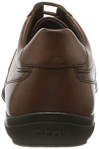 Geox UOMO City A, Oxford Hombre, Cognac, 41 EU