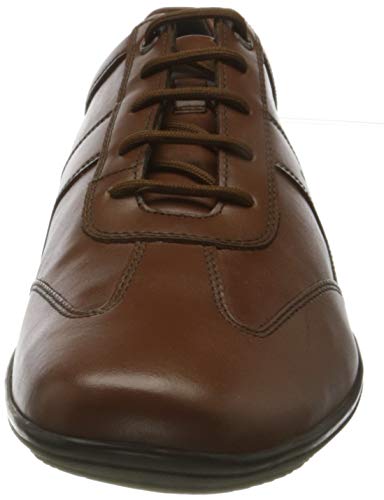 Geox UOMO City A, Oxford Hombre, Cognac, 41 EU