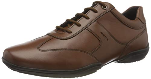 Geox UOMO City A, Oxford Hombre, Cognac, 41 EU