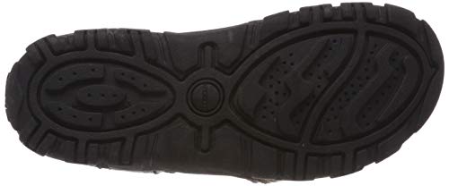 Geox UOMO Sandal Strada A, Sandalias con Punta Abierta Hombre, Brown (Coffee C6009), 46 EU