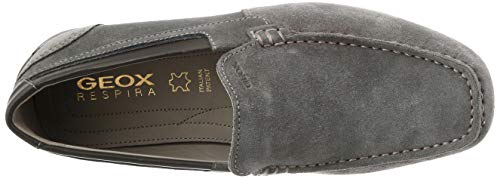 Geox UOMO Snake Mocassino, Mocasines Hombre, Gris (Grey C1006), 42 EU