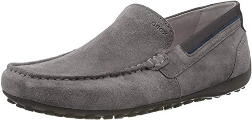 Geox UOMO Snake Mocassino, Mocasines Hombre, Gris (Grey C1006), 42 EU