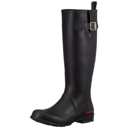 Giesswein Zwiedorf H: 37cm, Botas de Agua Mujer, Negro, 42
