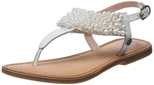 Gioseppo 43893, Sandalias con Punta Abierta Mujer, Blanco (White), 39 EU