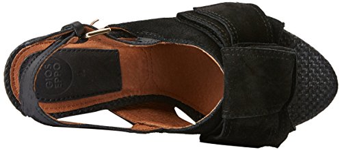 Gioseppo 44086, Zapatos de tacón con Punta Abierta para Mujer, Negro (Black), 37 EU