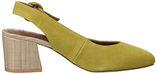 Gioseppo 44890, Zapatos de tacón con Punta Cerrada para Mujer, Amarillo (Mostaza), 36 EU