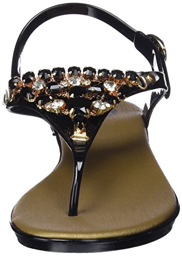 Gioseppo 45107, Sandalias con Punta Abierta para Mujer, Negro (Black), 40 EU