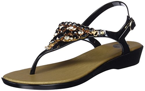 Gioseppo 45107, Sandalias con Punta Abierta para Mujer, Negro (Black), 40 EU