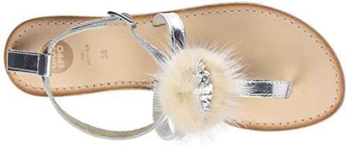 Gioseppo 45329, Sandalias con Plataforma para Mujer, Plateado (Silver), 40 EU