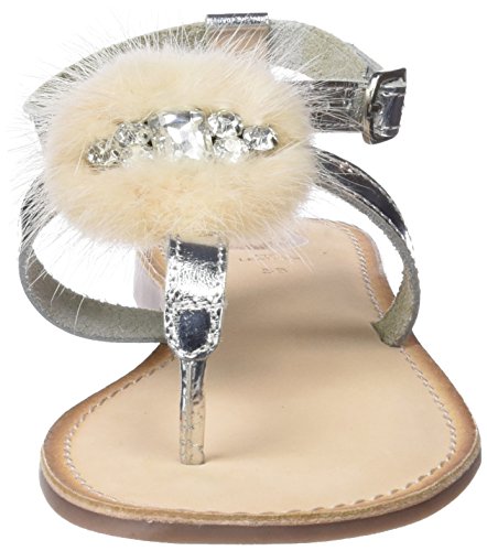 Gioseppo 45329, Sandalias con Plataforma para Mujer, Plateado (Silver), 40 EU