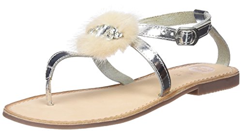 Gioseppo 45329, Sandalias con Plataforma para Mujer, Plateado (Silver), 40 EU