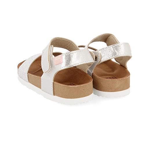 Gioseppo 47903, Sandalias con Punta Abierta Niña, Plateado (Plata 000), 30 EU