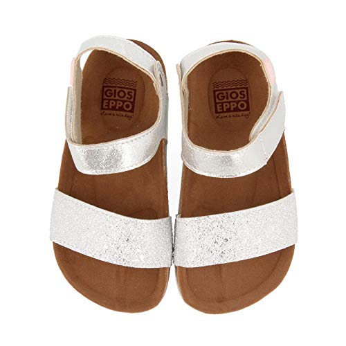 Gioseppo 47903, Sandalias con Punta Abierta Niña, Plateado (Plata 000), 30 EU