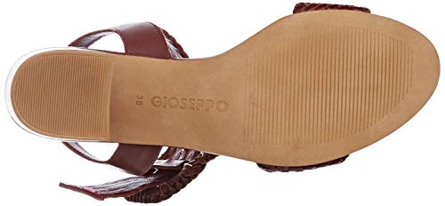 Gioseppo 48319, Zapatos de tacón con Punta Abierta para Mujer, Morado (Burdeos 000), 40 EU