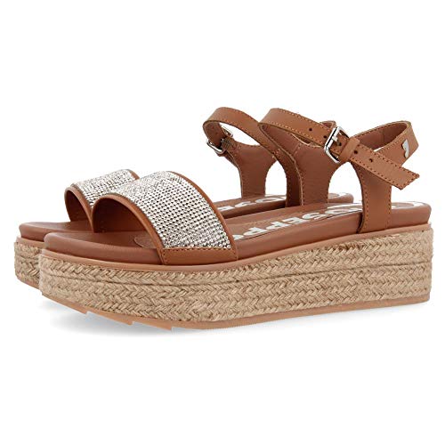 Gioseppo Hurley, Zapatos con Plataforma para Mujer, Marrón (Cuero Cuero), 37 EU