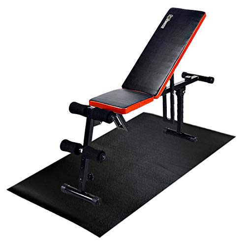 GIOVARA Esterilla de Ejercicio y Equipo de Fitness, Antideslizante, Alfombrilla Protectora de Piso para Cintas de Correr, Ciclismo, Rowers, Cross Trainers y Otros Equipos de Gimnasio, 180cm x 80 cm