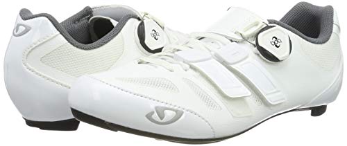 Giro Raes Techlace, Zapatos de Ciclismo de Carretera para Mujer, Blanco (White 9), 36 EU