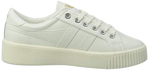 Gola Baseline Mark Cox Leather, Zapatillas Mujer, Blanco Roto, 38 EU