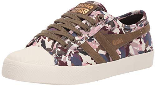 Gola Coaster Liberty CF, Zapatillas Mujer, Verde (Khaki/Off White NW), 38 EU