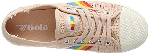 Gola Coaster Rainbow Weave, Zapatillas Mujer, Blanco Roto, 40 EU
