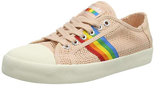 Gola Coaster Rainbow Weave, Zapatillas Mujer, Blanco Roto, 40 EU