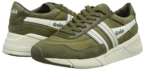 Gola Eclipse Legacy, Zapatillas para Hombre, Verde (Khaki/Off White NW), 40 EU