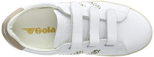 Gola Nova Velcro Safari, Zapatillas Mujer, White Cheetah Nude, 41 EU