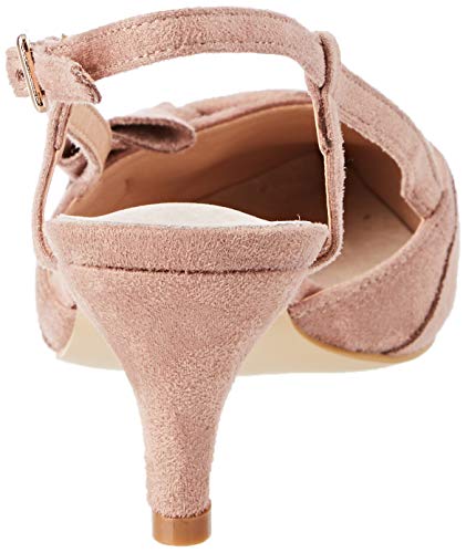 Greatonu Zapatos de Tacón Bajo Rosado Cotidiano Confortable de Boda y Fiesta para Mujer Tamaño 41 EU