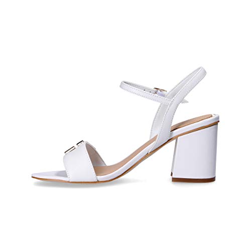 Guess Art. FL6MCKLEA03 - Sandalia elegante con tacón cómodo Blanco Size: 38 EU