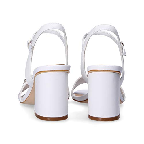 Guess Art. FL6MCKLEA03 - Sandalia elegante con tacón cómodo Blanco Size: 38 EU
