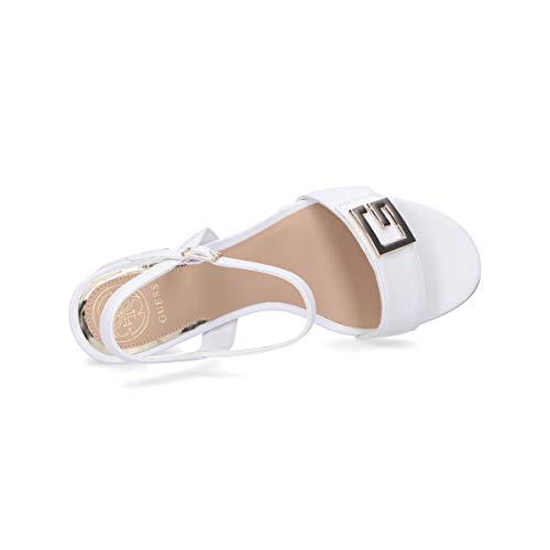 Guess Art. FL6MCKLEA03 - Sandalia elegante con tacón cómodo Blanco Size: 38 EU