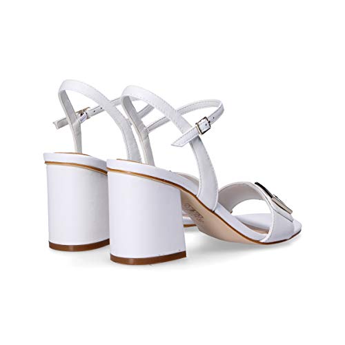 Guess Art. FL6MCKLEA03 - Sandalia elegante con tacón cómodo Blanco Size: 38 EU