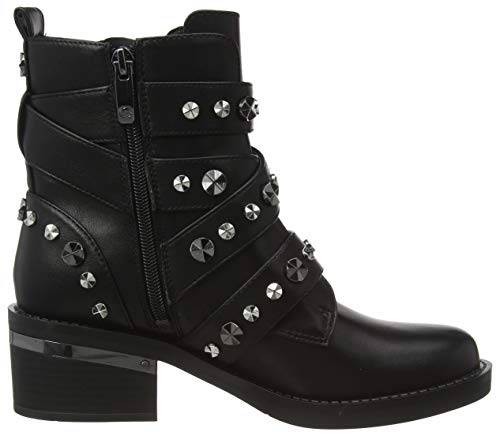 Guess FANCEY/Stivaletto (Bootie)/Lea, Botas Cortas al Tobillo Mujer, Negro, 39 EU