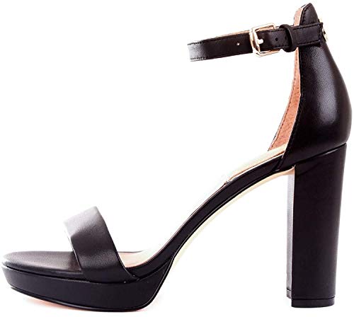 Guess FL5ORE LEA03 Sandalias Altos Mujeres Negro 38