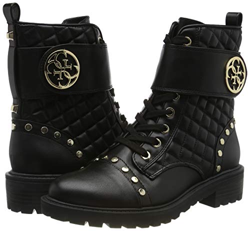 Guess Heathir/Stivaletto (Bootie)/le, Botas Biker Mujer, Negro (Black Black Bl), 37 EU