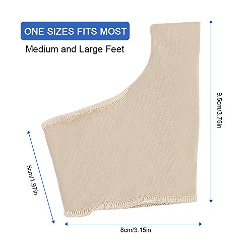 Haofy Corrector de Juanetes, Hallux Valgus Juanete de Mangas, Protector de Juanetes con Almohadilla de Gel de Silicona Bunion Corrector para Juanetes Mangas de Juanete para Mujeres y Hombres