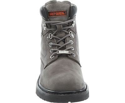 Harley Davidson Bayport Mujer Gris Cuero Boots Biker Ride Mujer Trailer 40