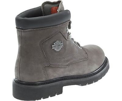 Harley Davidson Bayport Mujer Gris Cuero Boots Biker Ride Mujer Trailer 40