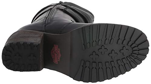 HARLEY-DAVIDSON FOOTWEAR Botas de moto Hoyt para mujer, negro (Negro), 40 EU