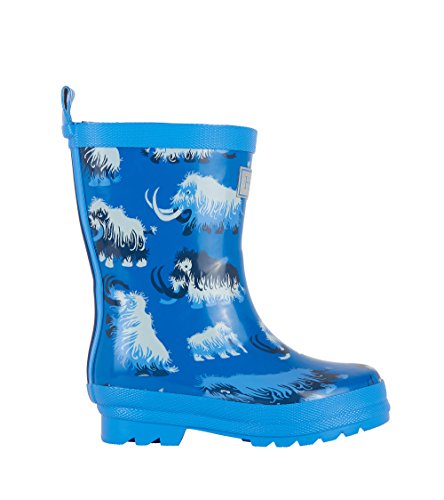 Hatley Printed Rain Boots Botas de agua de trabajo para chico, azul (Woolly Mammoths), 22 (6 UK)